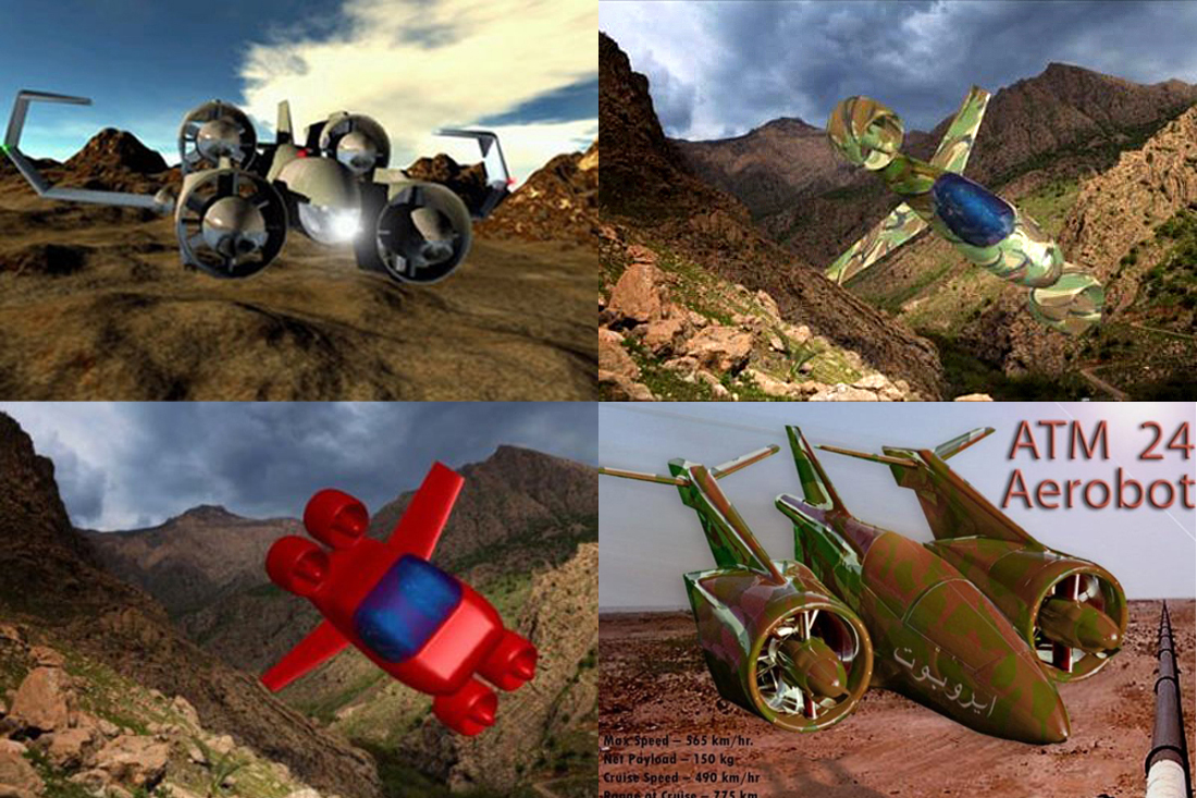 Moller International Aerobot VTOL air cargo concept design aircraft Moller International Aerobot VTOL air cargo concept design aircraft